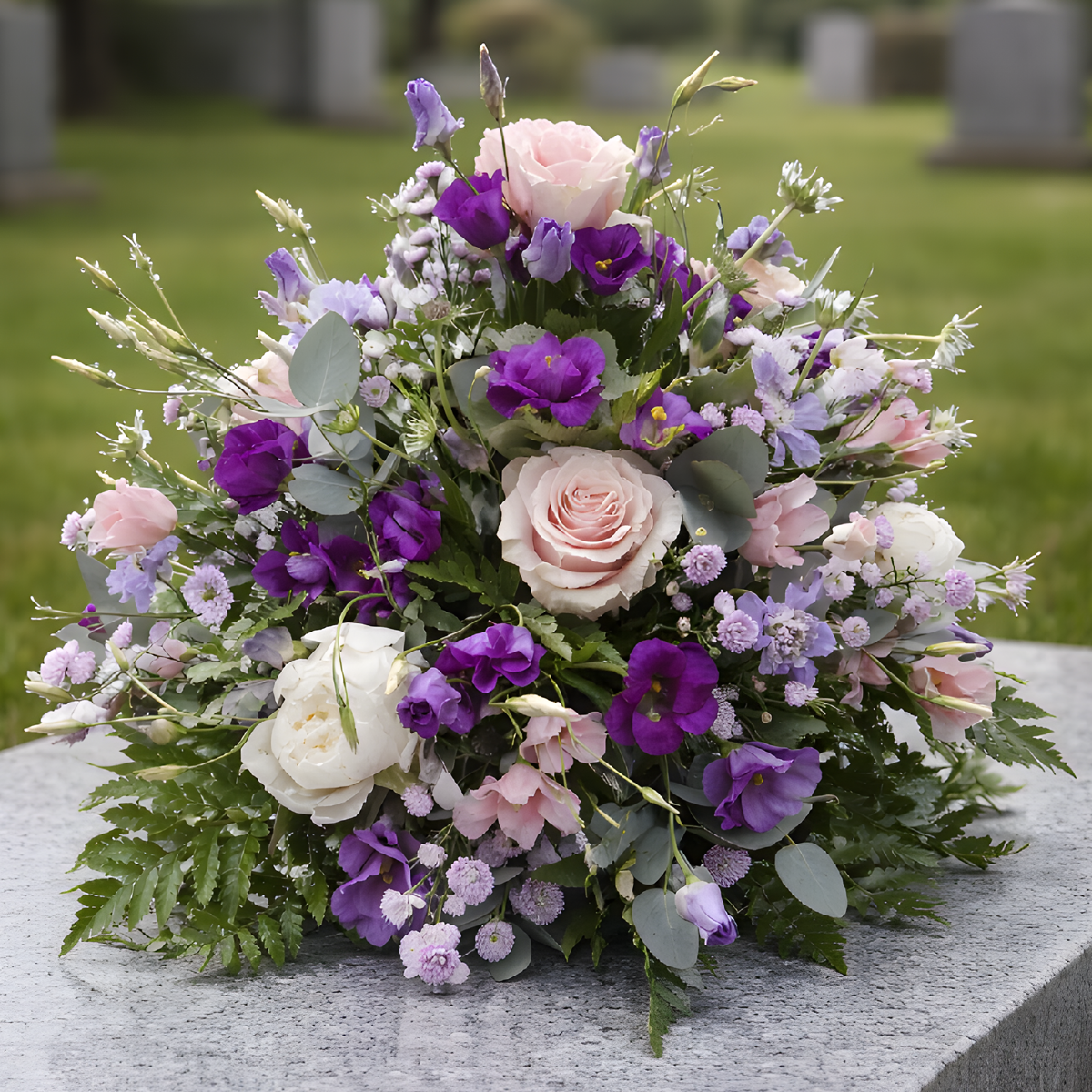 Soft Pink and Purple Posy