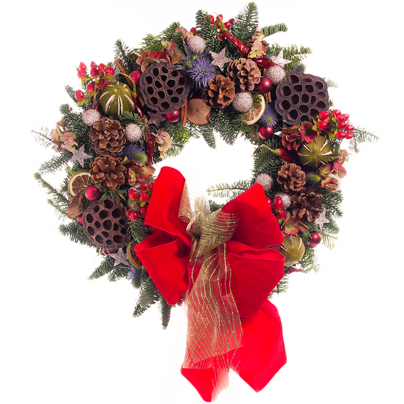 Flowers Delivery in Blackrock - Festive Christmas Wreath