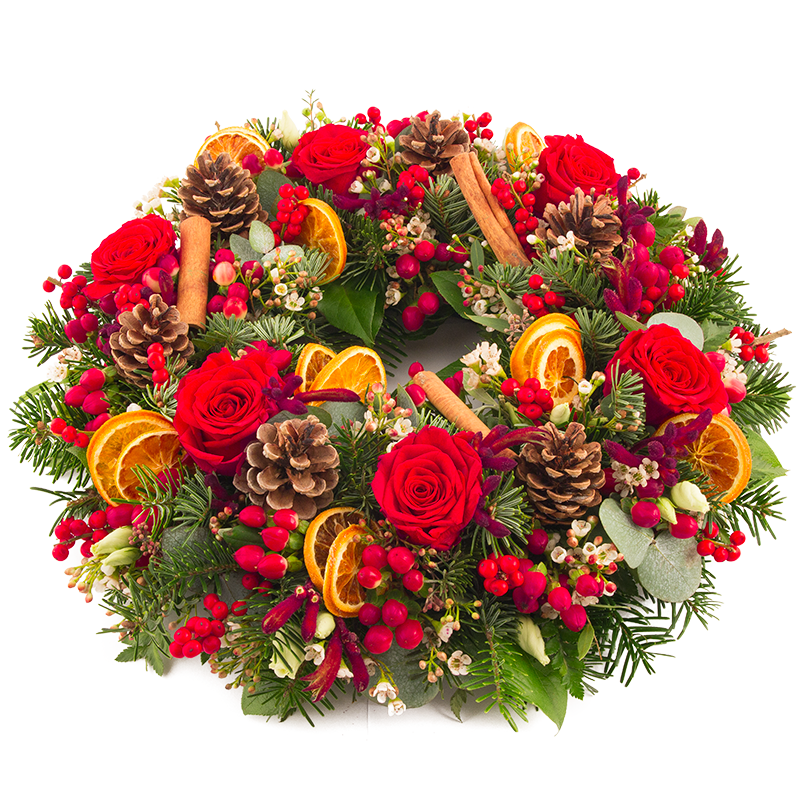 Flowers Delivery in Blackrock - Cinnamon and Fruit Wreath