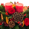 Flowers Delivery in Blackrock - Merry Christmas Table Arrangement with Candles