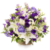 White and Purple Basket