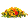 Yellow Orange Funeral Spray