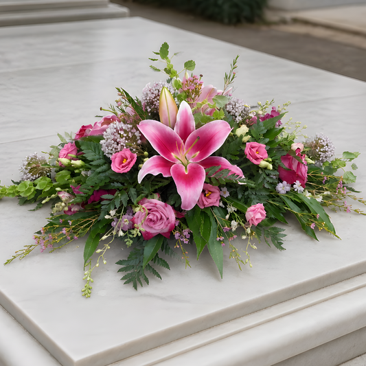 Pink Funeral Spray